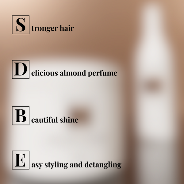 Post-bleaching mask for thick hair